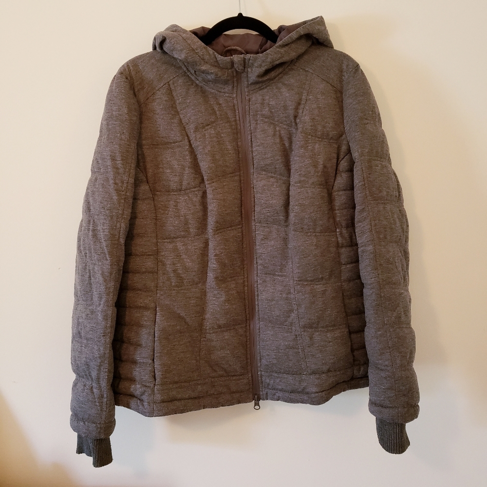 New York & Company Gray Puffy Jacket